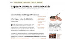 Desktop Screenshot of coppercookwareinfo.com