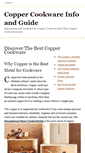 Mobile Screenshot of coppercookwareinfo.com